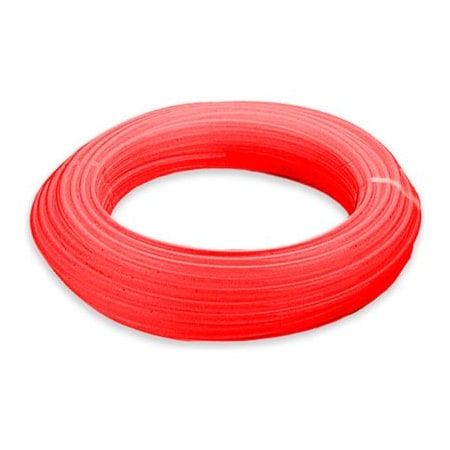 Aignep USA 6 Mm OD Nylon Tubing, Red Color, 100' Roll, 160-500 Psi